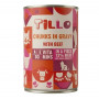 TILLO Chunks in gravy Beef šlapias pašaras katėms, 415 g