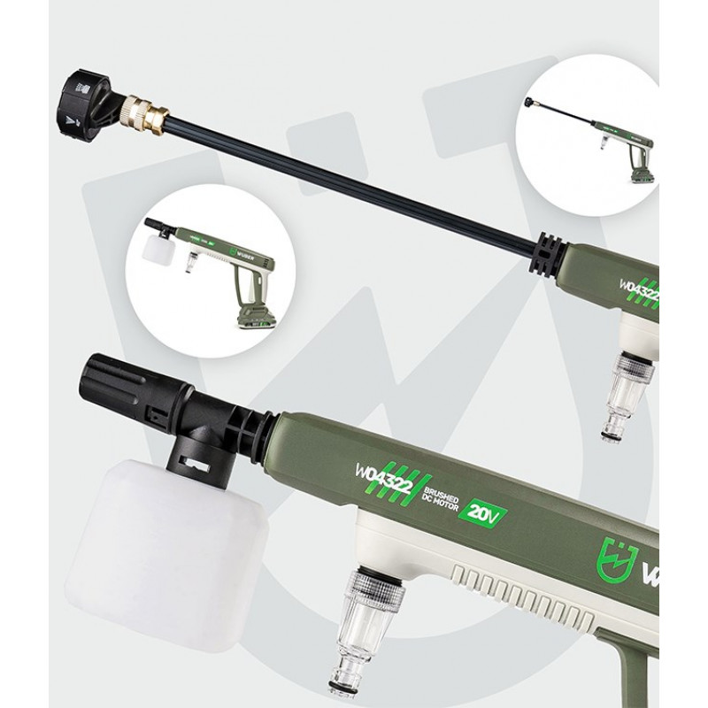 Wuber W04322 akumuliatorinis plovimo aparatas, 20 V, 300 l/h