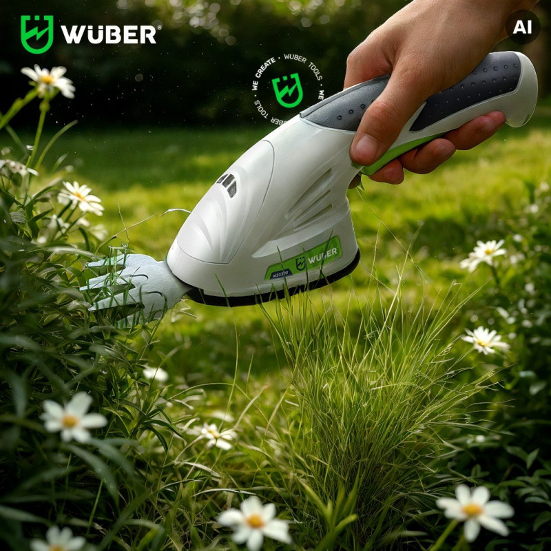 Belaidis 2 viename gyvatvorių ir žolės kirpimo įrankis Wuber W23320, 7,2 V, 120 mm pjovimo ilgis, USB-C