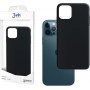 3MK Matt Case Apple iPhone 12/12 Pro išmaniojo telefono dėklas, juodas
