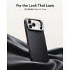 ESR Leather Kickstand MagSafe dėklas skirtas Apple iPhone 17 Pro Max / 18 Pro Max, juodas