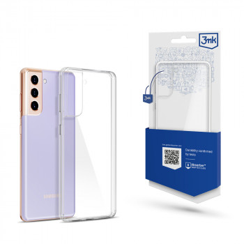3MK Clear Case išmaniojo telefono dėklas Samsung Galaxy S21, permatomas