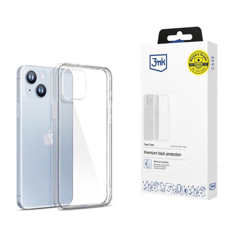 3MK Clear Case skirtas Apple iPhone 14 Plus / 15 Plus, permatomas