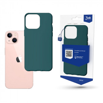 3MK Matt Case skirtas Apple iPhone 14 Plus / 15 Plus, tamsiai žalias
