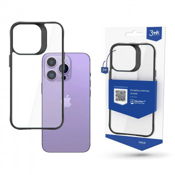 3MK Satin Armor Case+ dėklas, skirtas Apple iPhone 14 Pro Max, juodas