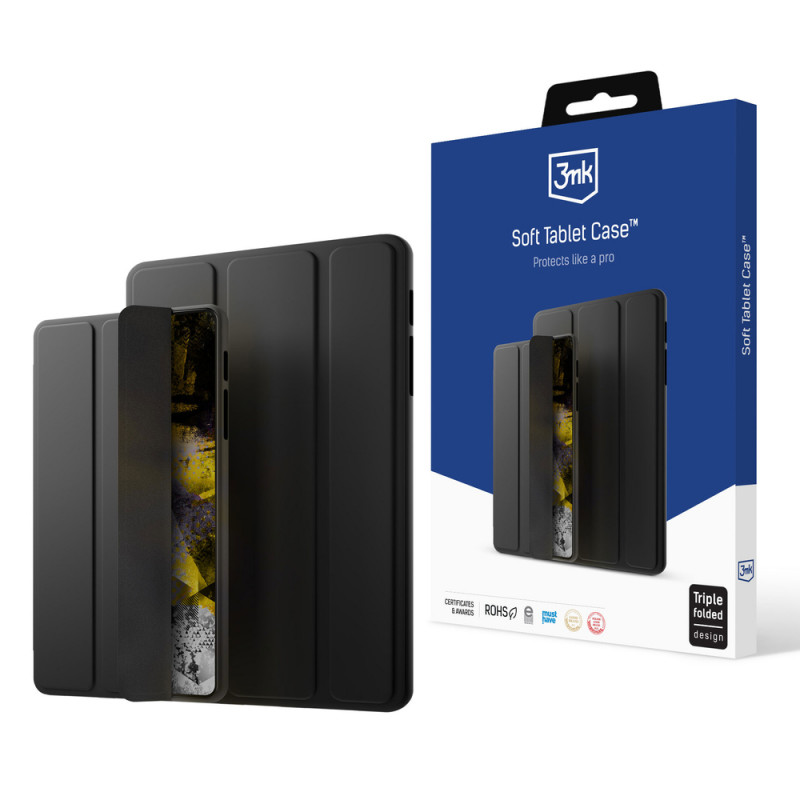 3MK Soft Tablet Case 3MK4991, skirta Apple iPad 10.9" 2022 / iPad 11 2025, juodas