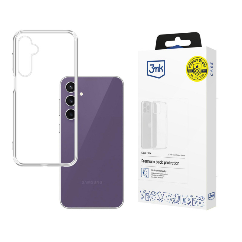 3MK Clear Case skirtas Samsung Galaxy S23 FE, permatomas