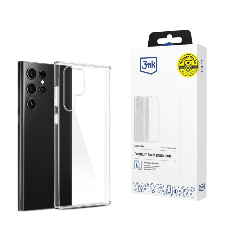 3MK Clear Case skirtas Samsung Galaxy S24 Ultra, permatomas