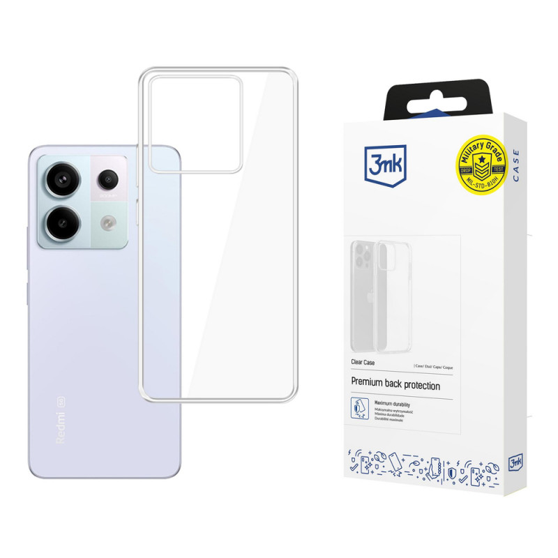 3MK Clear Case skirtas Xiaomi Redmi Note 13 Pro 5G, permatomas
