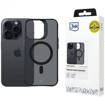 3MK Smoke MagCase su MagSafe, skirta Apple iPhone 15 Pro Max, pusiau permatomas (156061-0)