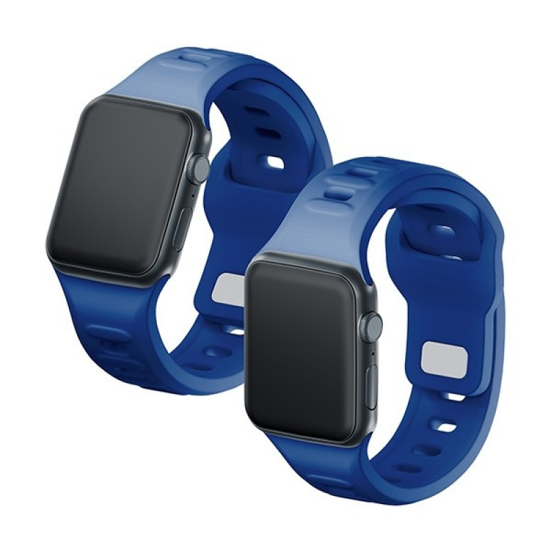 3mk silikoninis laikrodžio dirželis Apple Watch 38/40/41 mm, mėlynas