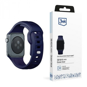 3mk silikoninis laikrodžio dirželis Apple Watch 38/40/41 mm, ocean blue