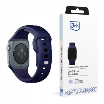 3mk silikoninis laikrodžio dirželis Apple Watch 38/40/41 mm, ocean blue