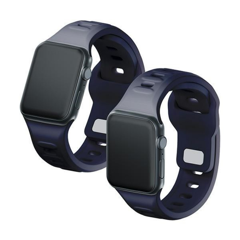 3mk silikoninis laikrodžio dirželis Apple Watch 42/44/45/49 mm, pilkas