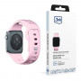 3mk silikoninis laikrodžio dirželis Apple Watch 42/44/45/49 mm, powder pink
