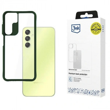 3MK Satin Armor Case+ dėklas Samsung Galaxy A25 5G, žalias