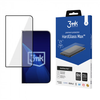 3MK HardGlass Max grūdintas stiklas Apple iPhone Duo, juodas