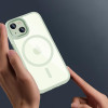 Tech-Protect MagMat MagSafe dėklas Apple iPhone 15, žalias/permatomas