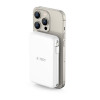 Tech-Protect PB31 LifeMag MagSafe nešiojamas įkroviklis 10000 mAh, 15 W, baltas