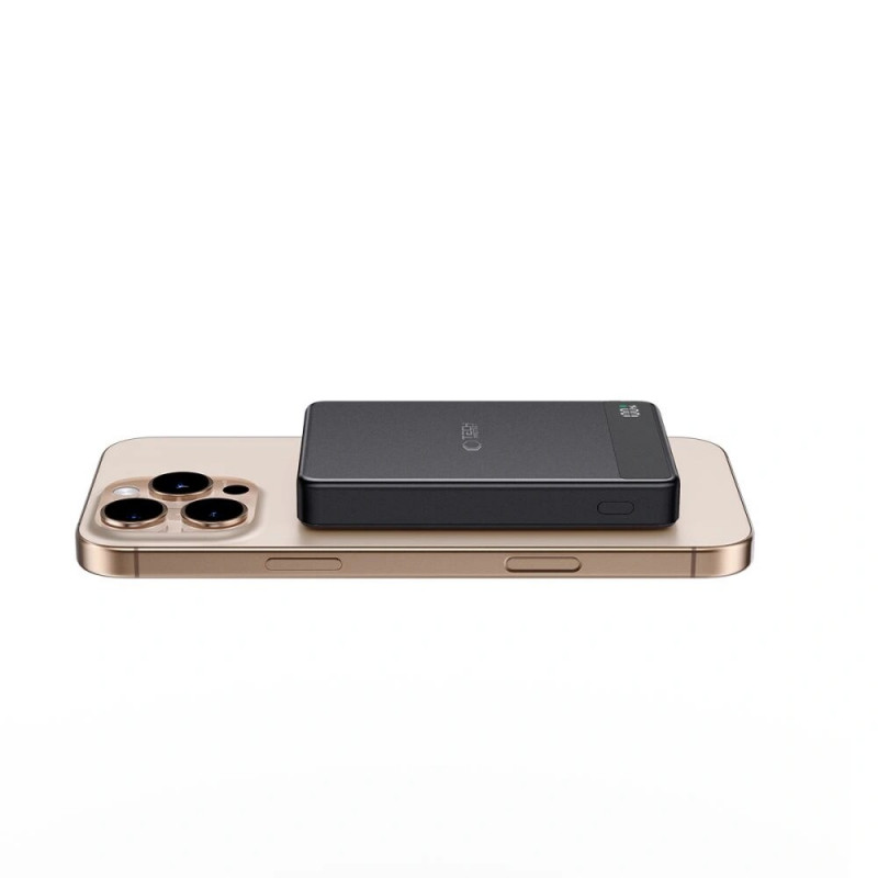 Tech-Protect PB33 LifeMag MagSafe nešiojamasis įkroviklis 5000 mAh, 15 W, juodas