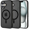Tech-Protect MagMat MagSafe dėklas Apple iPhone 16, matinis juodas