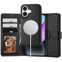 Tech-Protect Wallet MagSafe dėklas Apple iPhone 16, juodas