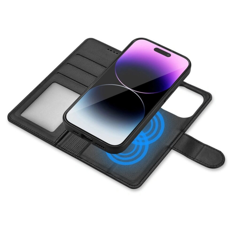 Tech-Protect Wallet MagSafe dėklas Apple iPhone 16, juodas