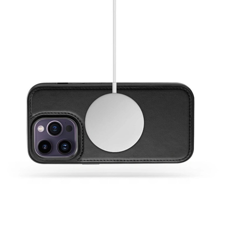 Tech-Protect Wallet MagSafe dėklas Apple iPhone 16, juodas
