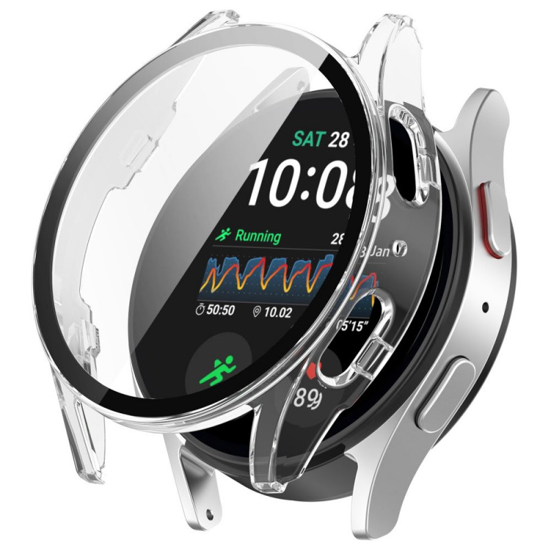 Tech-Protect Defense360 Tech-Protect dėklas su apsauginiu stiklu Samsung Galaxy Watch 7 40 mm, permatomas