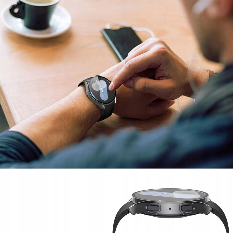 Tech-Protect Defense360 Tech-Protect dėklas su apsauginiu stiklu Samsung Galaxy Watch 7 40 mm, permatomas