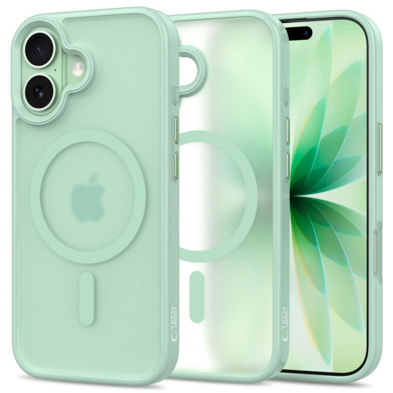 Tech-Protect MagMat MagSafe dėklas Apple iPhone 17, matinė šalavijo spalva