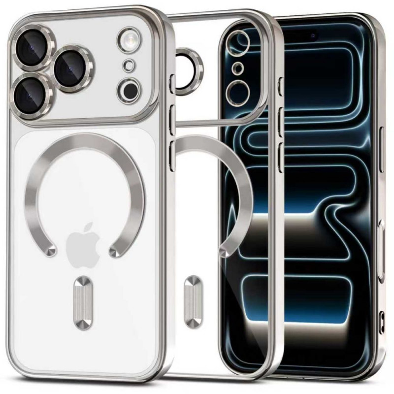 Tech-Protect MagFlex MagSafe dėklas Apple iPhone 17 Pro Max, Shiny Silver