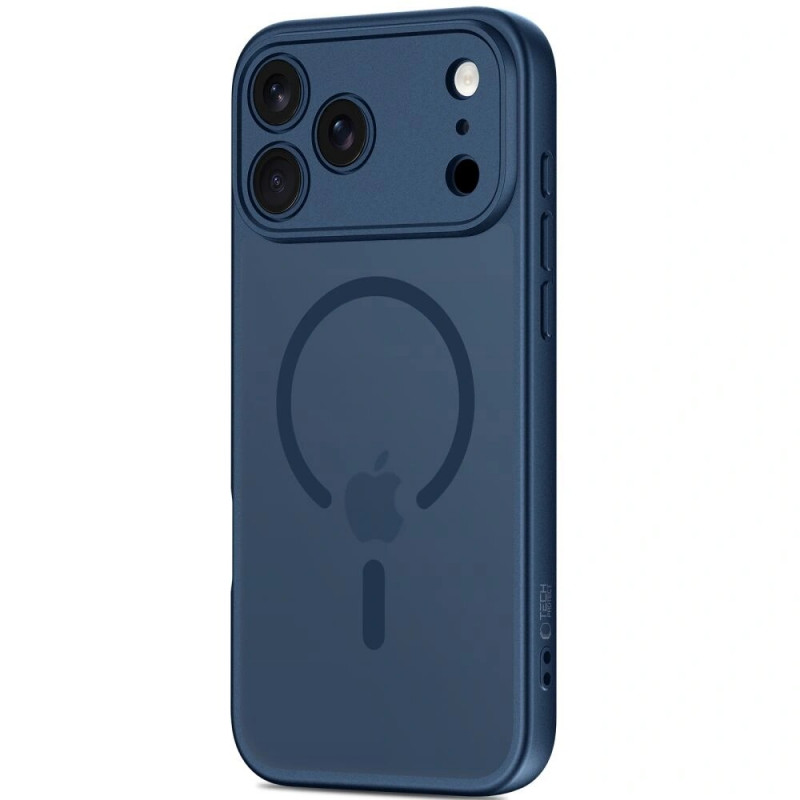 Tech-Protect BasicMag MagSafe dėklas, skirtas Apple iPhone 17 Pro Max, matinis tamsiai mėlynas