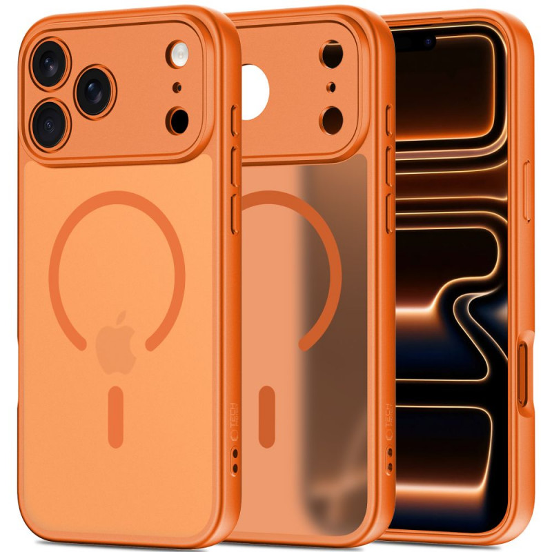 Tech-Protect BasicMag MagSafe dėklas Apple iPhone 17 Pro, matte Cosmic Orange