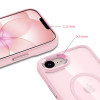 Tech-Protect Magmat MagSafe dėklas Apple iPhone 16e / 17e, Soft Pink/clear