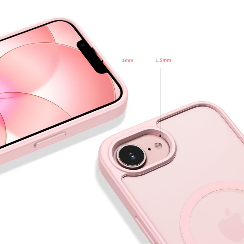 Tech-Protect BasicMag MagSafe dėklas Apple iPhone 16e / 17e, matinė soft pink spalvos