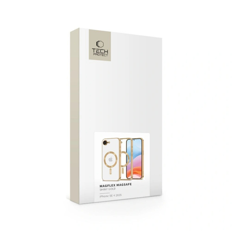 Tech-Protect MagFlex MagSafe dėklas THP3927 Apple iPhone 17e / 16e, Shiny Gold