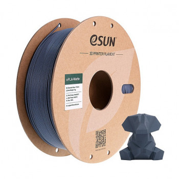 eSUN ePLA-Matte 3D spausdintuvo filamentas 1.75 mm, 1 kg, tamsiai pilkas