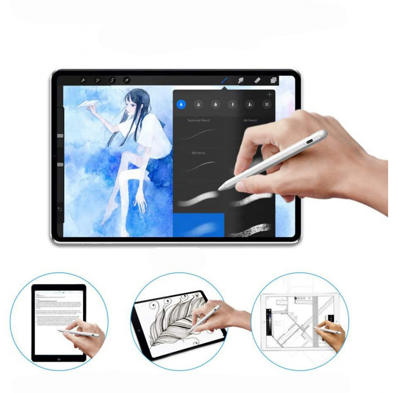 Tech-Protect skaitmeninis rašiklis Apple iPad, baltas