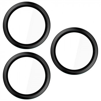 3MK HARDY Lens Protection Pro apsauginis fotoaparato objektyvo stiklas, skirtas Apple iPhone 17 Pro / 17 Pro Max, juodas