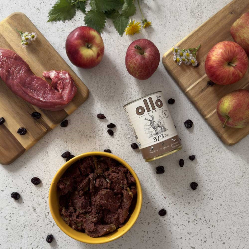 OLLO Pure Deer šlapias maistas šunims, 850 g