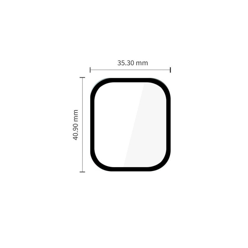Tech-Protect Glass Flex+ hibridinio stiklo ekrano apsauga Huawei Watch Fit 5 Pro, juoda (2 vnt.)