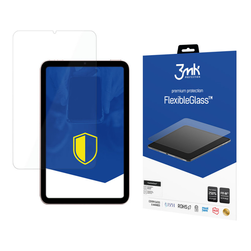 3MK FlexibleGlass hibridinio stiklo ekrano apsauga Apple iPad mini 2021 (6th gen) / iPad mini 8.3" 2024 (7th gen)