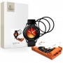 Tech-Protect Easy Set Flex+ hibridinis stiklas, skirta Xiaomi Watch 5 (3 vnt.), juodas