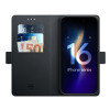 3MK Wallet Case dėklas Apple iPhone 16 Pro Max, juodas
