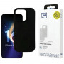 3mk Silicone Case silikoninis dėklas, skirtas Apple iPhone 16 Pro, juodas