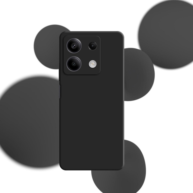 3mk Silicone Case silikoninis dėklas Xiaomi Redmi Note 13 5G, juodas