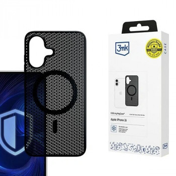 3mk COOLing MagCase, skirtas Apple iPhone 16, juodas