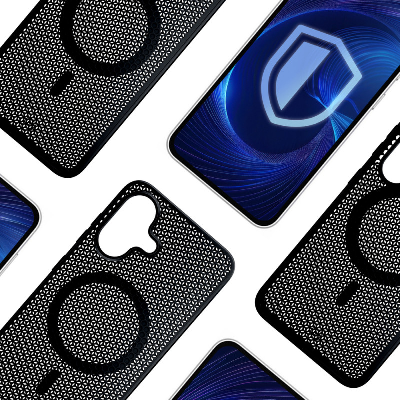 3mk COOLing MagCase, skirtas Apple iPhone 16, juodas