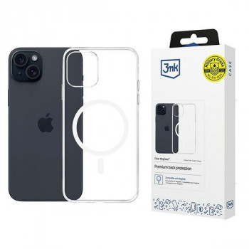3mk Clear MagCase skirtas Apple iPhone 15 Plus, permatomas